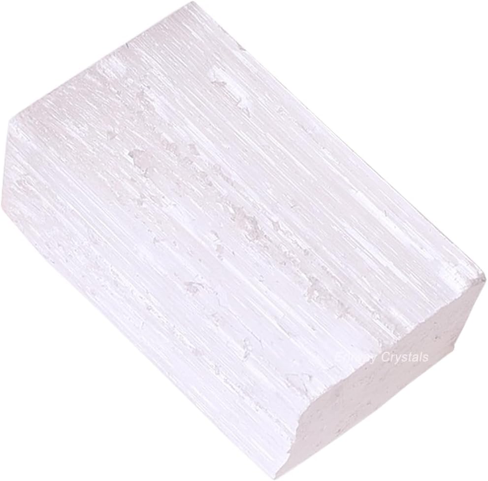 Selenite Raw Crystals, Large 1.25-2.0" Healing Crystals Natural Rough Stones Crystal for Tumbling, Cabbing, Fountain Rocks, Decoration, Polishing, Wire Wrapping, Wicca & Reiki