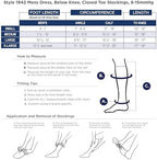 Truform Compression Socks, 8-15 mmHg, Men's Dress Socks, Knee High Over Calf Length, Black, Large