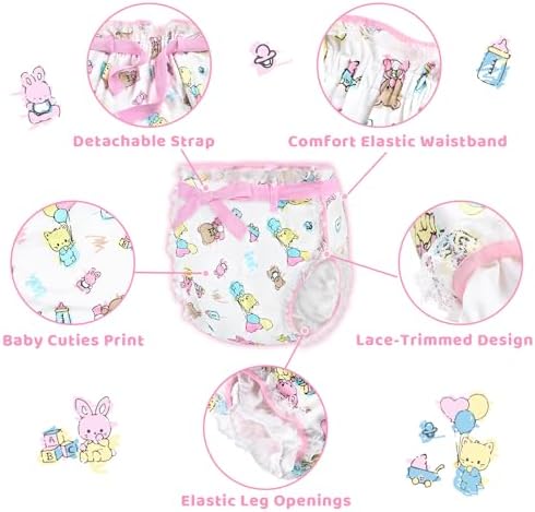 Littleforbig Silky Adult Ribbon Omutsu Diaper Wrap Cover Washable Adjustable Reusable Waterproof - Baby Cuties