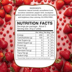 Strawberry Diet Candy 1.7oz – Sugar Free Hard Candy Heart Shaped - Individually Wrapped, Zero Sugar Snacks, Healthy Mini Candy for Diabetic Diets