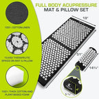 ProsourceFit Acupressure Mat and Pillow Set for Back/Neck Pain Relief and Muscle Relaxation