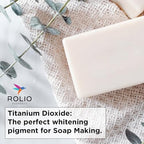 Rolio Pure Titanium Dioxide Powder, 3.5 Oz (100g) Bag – Whitening Colorant for Soap Dye, Sunscreen and Lotion, Epoxy Resin, Candles, Cosmetics, Concrete Pigment, DIY Paint, Ceramics, and Art Projects