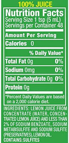 ReaLemon, 100% Lemon Juice, 8 Fl Oz Bottle