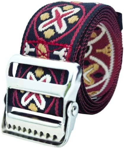 LAMBOX Gait Belt Transfer Belt with 2-inch Soft and Comfortable Jacquard Webbing for Caregivers, Seniors, Elderly, etc. (Color22, 60 Inch)
