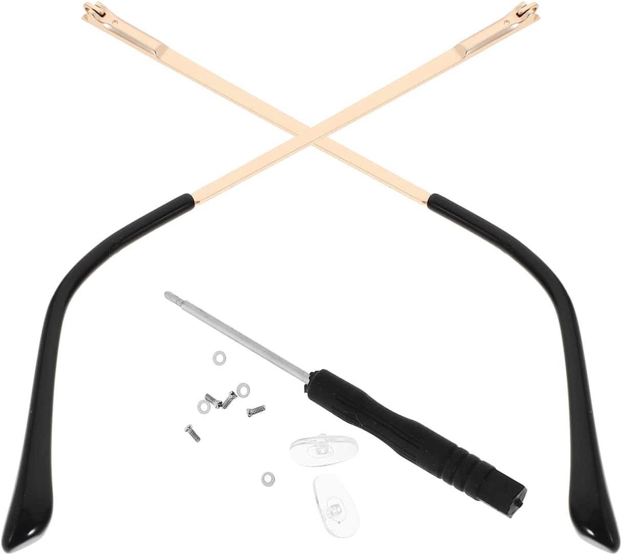 Universal Glasses Arm Replacement Metal Spring Leg Accessories for Eyeglasses Repair Kit Comfortable Fit Durable Eyeglass Temples for Sunglasses Reading Glasses