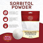 Sorbitol Powder 12oz Bag (340g) - Pure Ingredient, Low Calorie Sweetener, Food Grade, Sugar Substitute, Thickening Agent - Packaged in USA by Spicy World