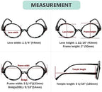 Eyekepper 4-pack Reading Glasses Women Small Lens Round Readers +1.75