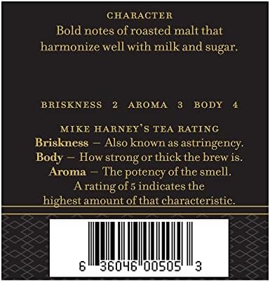 Harney and Sons Irish Breakfast Tea | 4oz Tin 100% Assam Black Tea Loose Leaf, Bold Breakfast Tea