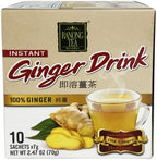Ranong Tea Instant Ginger Drink 100% Ginger, 3 Boxes of 10 sachets