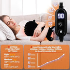 Electric Heating Pad for Period Cramps, Cuddly Soft 14" Black Cat Plush with a Hot Soft Belly USB Powered, Menstrual Heating Pad Neck Shoulder Pain Relief, Christmas Birthday Gift for Daughter Wife