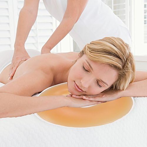 ZJchao Silicone Pillow, Beauty SPA Massage Pillow, Soft Massage Face Relax Pillow Headrest, SPA Beauty Salon Skin Care Relax Head Cushion (4 Color Options!)(Yellow)