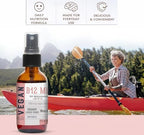 B12 Liquid Spray Mist – Hydrating Fine Mist Spray for Everyday Use – Easy Absorption & Convenient Application for Kids & Adults - 2 Fl Oz / 60 ml Travel-Friendly Bottle – 240 Spray Supply