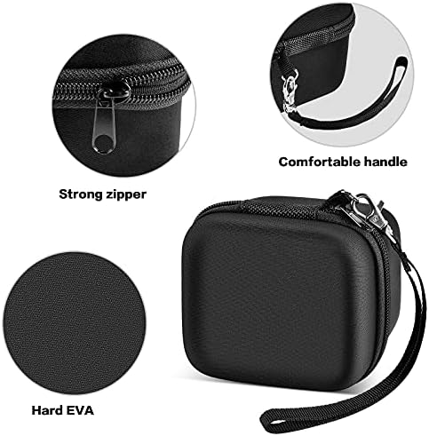 ANKHOH Case Compatible with Skull Shaver Electric Pitbull Pro Razor, Hard Travel Rotary Men Head Shavers Beard Trimmer Storage Bag with Zipper Mesh Pocket for Mustache Grooming Kit,Black-Only Box