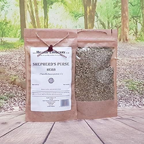 Health Embassy Shepherds Purse Herb | Capsella bursa-pastoris | Herbal Tea (100g)