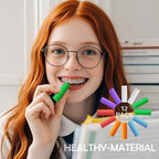12 Pack Aligner Seaters for Invisalign & Clear Aligners, Silicone Orthodontic Chompers - Dental Chews for Retainers & Trays Seating, Multicolor