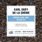 Tiesta Tea - Earl Grey de la Crème, Loose Leaf, Creamy Earl Grey Black Tea, Premium Blend, Caffeinated Black, Make Hot or Iced Brews Up to 200 Cups, 16 Ounce Resealable Bulk Pouch
