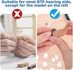 30 Pcs Dome Hearing Aid Silicone Hearing Aid Domes Hearing Aid Power Medium Power Small Close Ear Tips Hearing Direct Large Power for Hearing Resound Accessories(White)