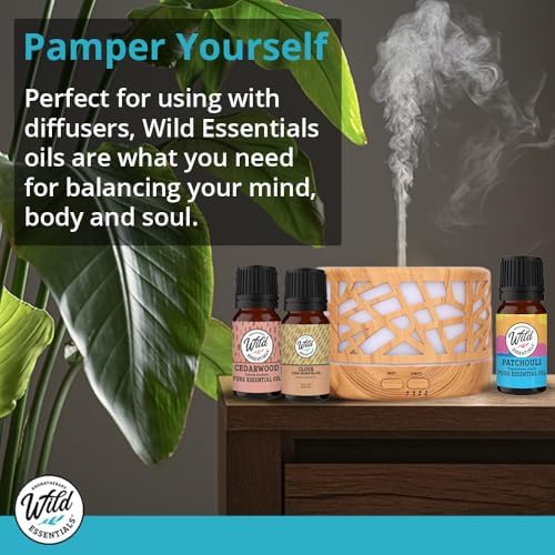 Wild Essentials Palo Santo 2 Pack of Essential Oil - 10ml, Premium Grade, 100% Pure, Made and Bottled in The USA, Cleansing, Purifying, Relaxing, Smudge Oil