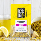 Tiesta Tea - Lemon Ginger Turmeric, Mother's Day Loose Leaf, Lemon Ginger Herbal Tea, Premium Blend, Non Caffeinated Herbal, Make Hot or Iced Brews Up to 25 Cups, 2.5 Ounce Resealable Pouch