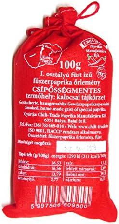 Hungarian Paprika Premium Quality Sweet/Hot/Smoked (Origin: Kalocsa,Hungary) (Sweet & Smoked, 100g)