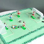 Green Football/Soccer Toppers for Cake and Cupcakes Cake Decorating Ornaments Set of 9 Attractive Processed Cupcake Toppers Frosting, Icing and Decorations