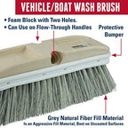 Weiler 44318 9-1/2" Truck Wash Brush, Grey Fiber Fill