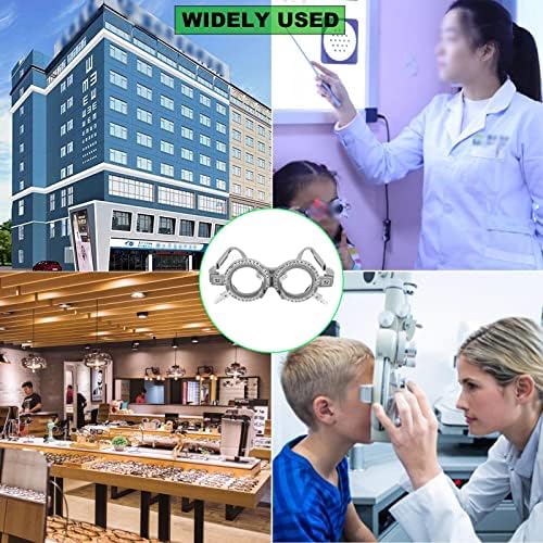 52/54/56/58/60/62/64/66/68/70mm PD Optical Optometry Trial Frame Trial Lens Frame Eyeglasses Optician Equipment 10 Pieces(Color:Grey,Size:a Set)