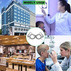 52/54/56/58/60/62/64/66/68/70mm PD Optical Optometry Trial Frame Trial Lens Frame Eyeglasses Optician Equipment 10 Pieces(Color:Grey,Size:a Set)