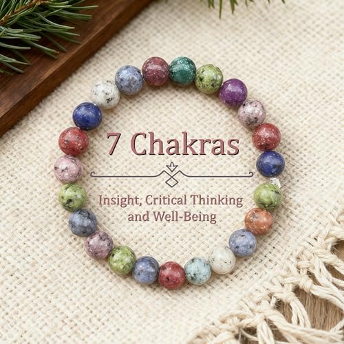 Beaded Stretch Bracelets for Women 7 Chakra Beaded Bracelets for Men Spiritual Growth Jewelry for Peace Perfect for Yoga