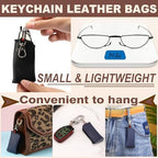 touk Foldable Reading Glasses Anti Blue Light, Soft Nose Pad Spring Hinge Compact Readers Portable Case for Men Women 2 Pack