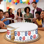3 Pcs Cake Strips Edible birthday Paw Dogs cake side borders, strips, Icing Sheets 2.5'X10.5-3 per sheet