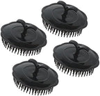 Segbeauty Mens Shampoo Brush, 4pcs Scalp Massage Brushes, Massage Hair Brush Floriated Shower Comb for Deep Cleaning Hair Men's Hand Brush Plastic Growth Beard Brush Pet Grooming Round Palm Brush