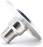 QiiMii 1.5 Inch Tri Clamp Tri Clover Fittings to NPT 1/4 Inch Male Thread Adaptor, Stainless Steel 304