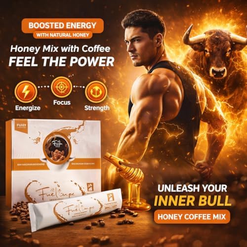 Paramount Organic Honey Sachets for Men, 100% Authentic & Pure – Alpha Energy & Peak Vitality Support with Royal Jelly, Bee Pollen & Coffee, Herbal Blend, Elite Daily Performance Formula, 10 x 15g