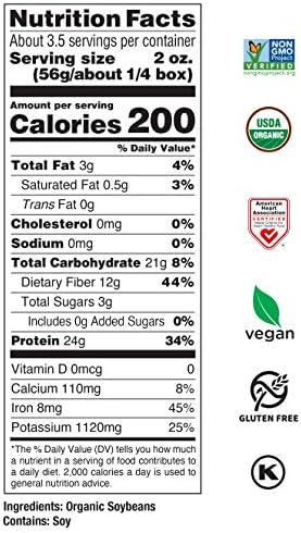 Seapoint Farms Organic Edamame Spaghetti Noodles, 24g High Protein, 1 Ingredient, Low Carb, Gluten Free, Vegan, Non-GMO, Kosher, Healthy Plant-Based Pasta for Quick Meals, 7.05 oz (Pack of 3)