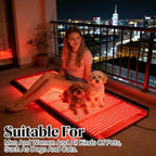 Red Light Therapy for Body, 74.8"*35.4" Whole Red Light Therapy Mat Full Body, 1260 LEDs redlight mat with 660nm & 850nm for Men, Women, Pets