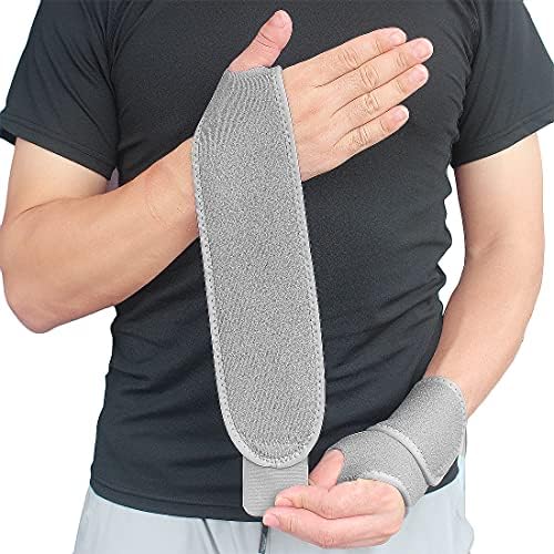 YUNYILAN Wrist Brace Wrist Wraps for Carpal Tunnel 2 Pack Wrist Brace Compression Straps Hand Support, Adjustable Wrist Support for Arthritis and Tendinitis, Joint Pain Relief (Gray)