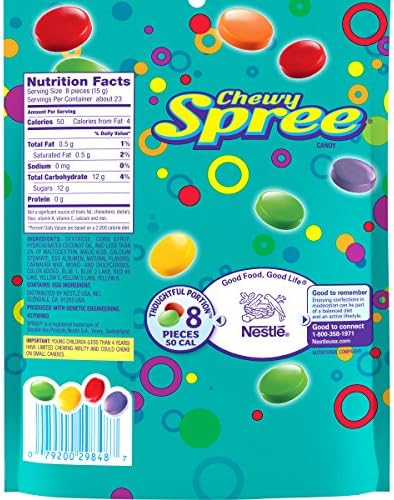 Spree Wonka Chewy Candy, 12 Ounce (Pack of 2)