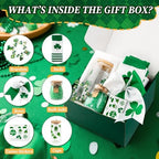 St. Patrick’s Day Gift Box for Women, 7pcs Unique Lucky Shamrock Care Package – A Little Luck for Her Every Day, Irish Green Holiday Gift Box