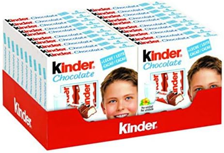 Kinder Chocolate - Milk Chocolate with Creamy Milk Filling - Case 20 x 50g