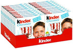 Kinder Chocolate - Milk Chocolate with Creamy Milk Filling - Case 20 x 50g