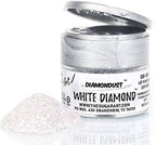 White Diamond Edible Glitter for Drinks, Cocktails, Cake Decorating, Strawberries, Chocolates & More | No Taste | 4g | 100% Food-Safe | Kosher, Vegan, Gluten & Nut Free | DiamonDust by The Sugar Art