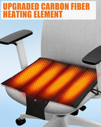 10000mAh Heated Seat Cushion Battery Operated - Foldable Portable USB Rechargeable Heating Seat Cushion for Office, Bleacher, Stadium,