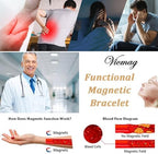 Vicmag Copper Magnetic Bracelet for Women Ultra Strength Magnetic Bracelets 99.9% Pure Copper Strong Magnets Gift Adjustable