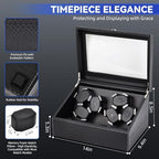 hightall Luxury Automatic Watch Winder for Rolex/Omega/Cartier for Automatic Watches with Whisper-Quiet Motor (<5dB), Anti-Scratch Memory Foam & Stable Base