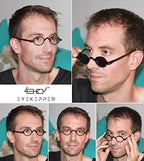 Eyekepper 5-pack Spring Temple Vintage Mini Small Oval Round Eyeglasses include Sunshine Readers