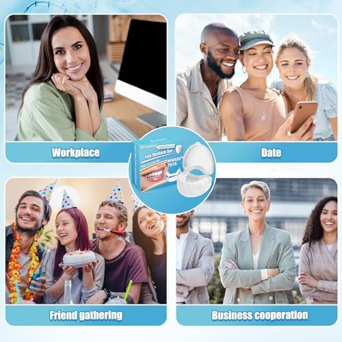 Snap on Veneers Teeth for Women and Men-Temporary Dentures False Teeth-Nature and Comfortable