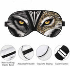 Wolf Sleep Eye Mask Watercolor Wolf Face Animal Men Women Sleep Mask with Adjustable Strap Eye Cover Eye Shade for Travel, Nap,Meditation