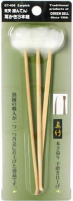 Green Bell Japanese Ear Cleaning Pick 3 Picks Mimikaki from Japan Size: L 160 mm (6.3")