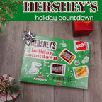 Hershey's Holiday Countdown, Milk Chocolate Kisses and Miniatures Candy Bars Inside, Christmas Advent Calendar Activity, 7.44 Ounces